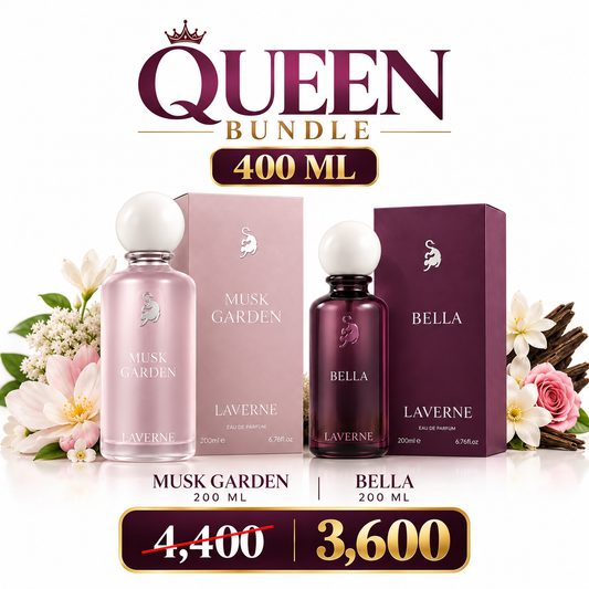 QUEEN BUNDLE | Laverne Bella + Musk Garden (400 ML)