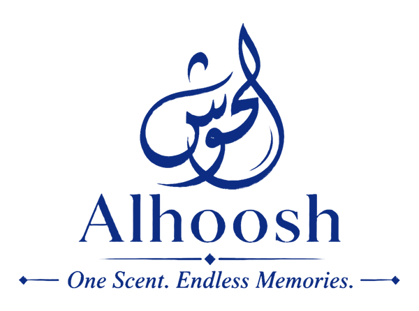 Alhoosh blue transparent crisp logo